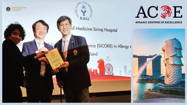 Siriraj Being Awarded “The APAAACI’s Center of Excellence 2023”