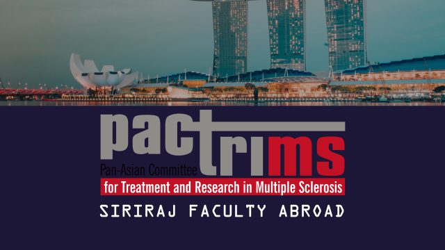Siriraj Faculty Abroad at 15th PACTRIMS Congress in Australia