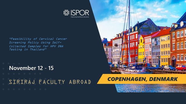 Siriraj Faculty Abroad at ‘ISPOR Europe 2023’ in Denmark