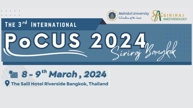 the 3rd International PoCUS 2024 Siriraj Bangkok