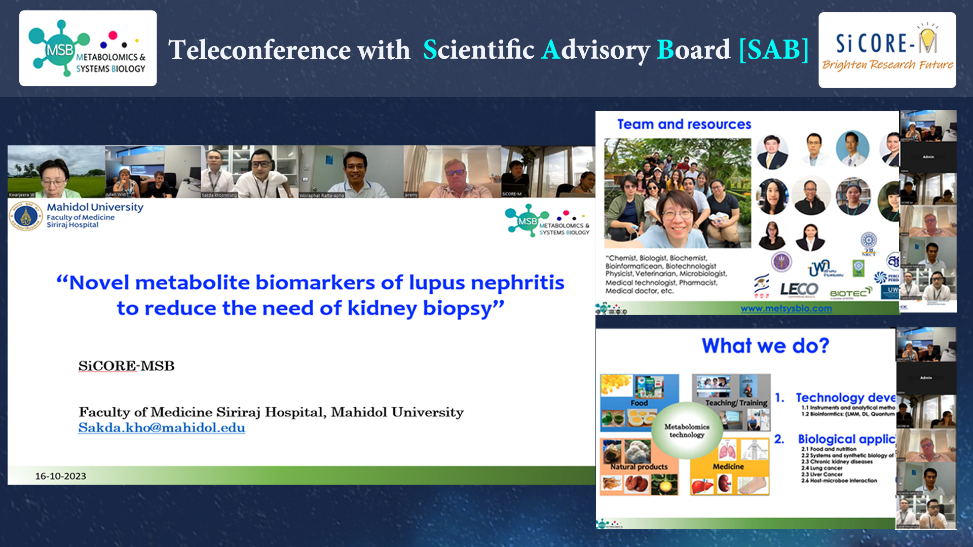 Exploring Frontiers: Inaugural Teleconference with the Scientific ...