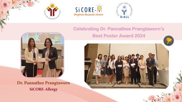 Celebrating Dr. Pannathee Prangtaworn’s Best Poster Award 2024