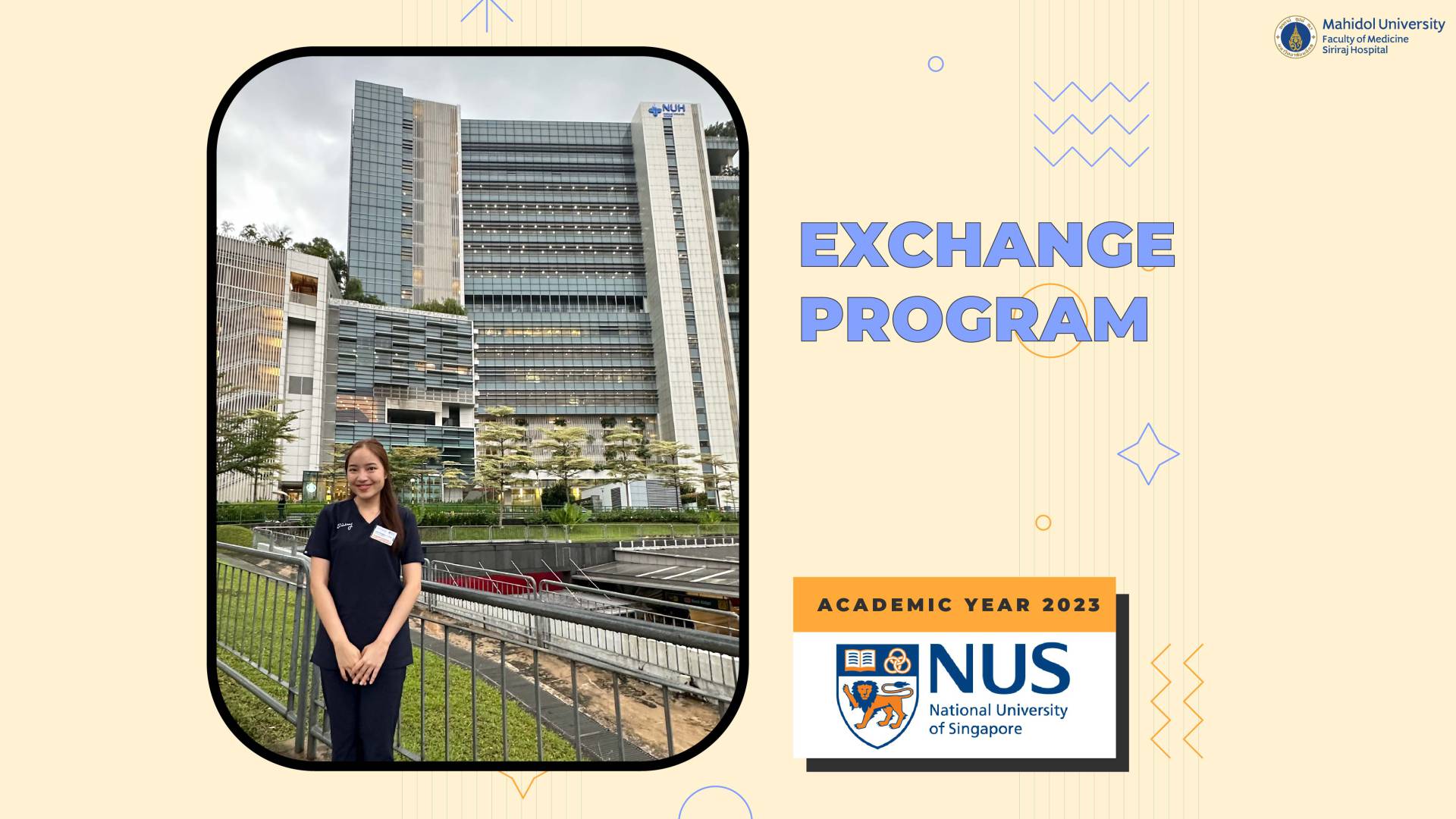 Siriraj Medical Student Exchange Program at National University of Singapore (NUS), Singapore