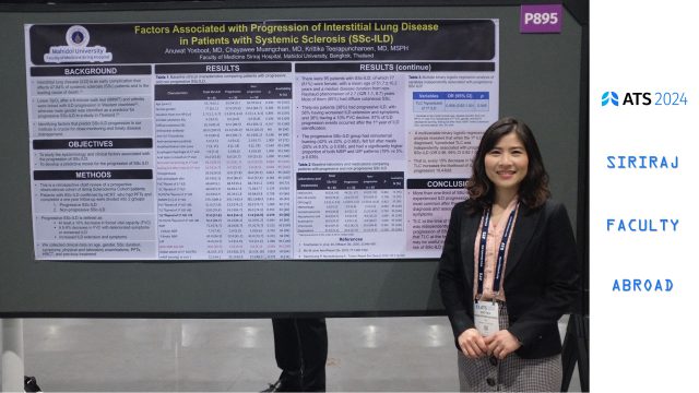 Siriraj Faculty Abroad at the American Thoracic Society Conference 2024 in USA