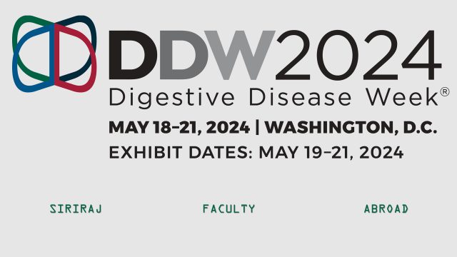 Siriraj Faculty Abroad at the Digestive Disease Week® 2024 in USA