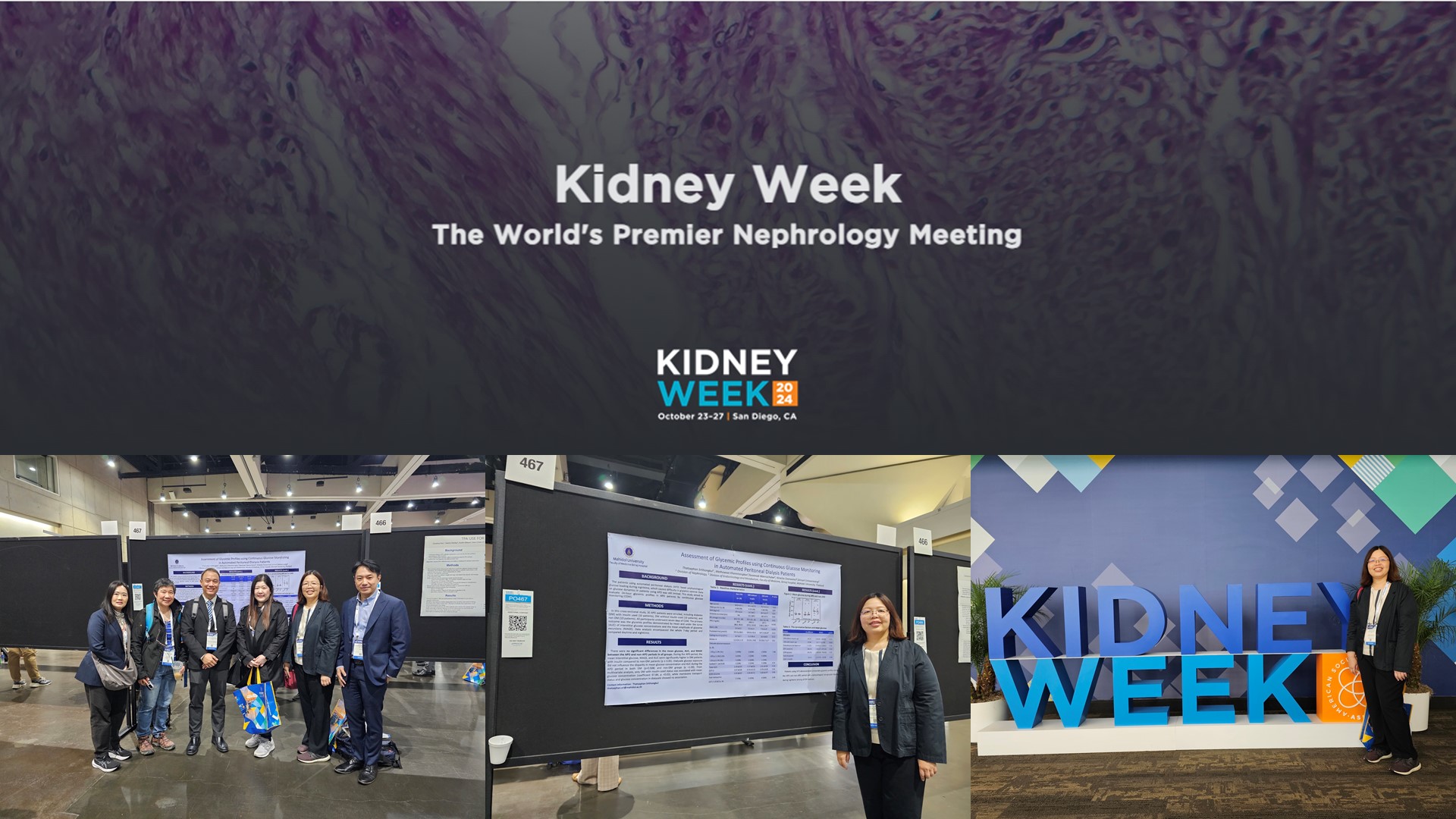 Siriraj Faculty Abroad at the American Society of Nephrology Kidney Week 2024, USA