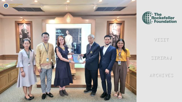 The Rockefeller Foundation Visits Siriraj Archives