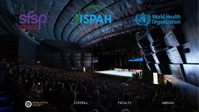 Siriraj Faculty Abroad at the “10th ISPAH Congress 2024” in France