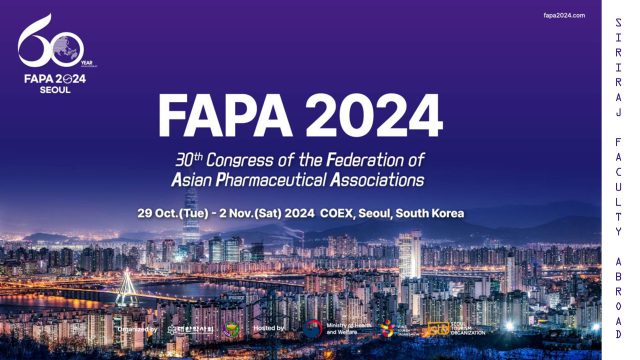 Siriraj Faculty Abroad at FAPA2024 in Korea