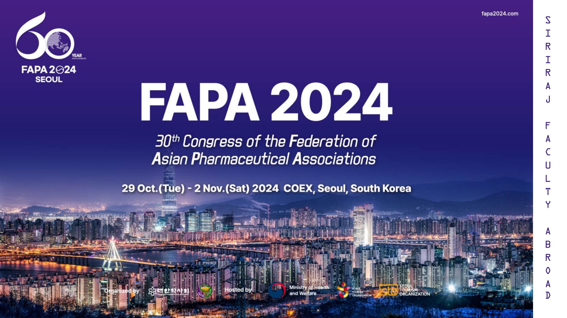 Siriraj Faculty Abroad at FAPA 2024 in Korea